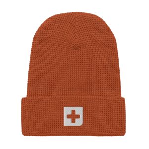 Rescue Cross Waffle Beanie